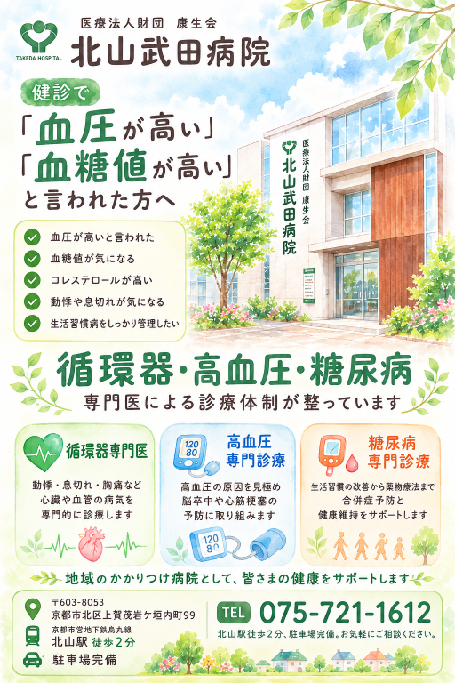 循環器・高血圧・糖尿病の専門診療に対応しています 循環器・高血圧・糖尿病の専門診療に対応しています
