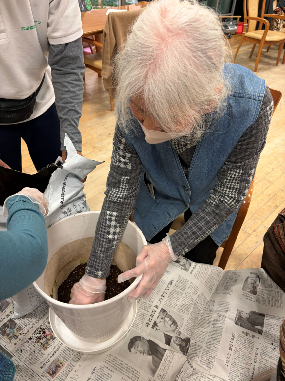 ゴーヤのグリーンカーテンづくり