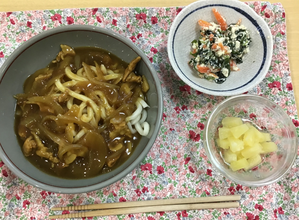 あったか～いカレーうどんでほっこり♪