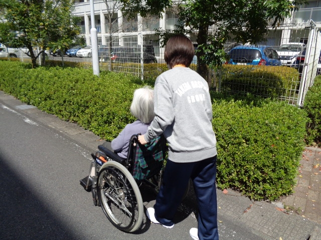 外のお花見にも行きました！